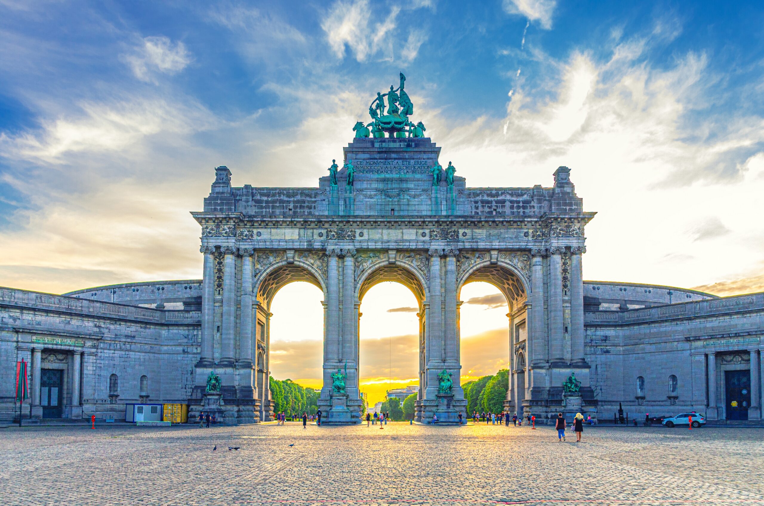 Cinquantenaire,Arcade,Neoclassical,Style,On,Sunset,In,Park,Of,The - The Liman Hotel